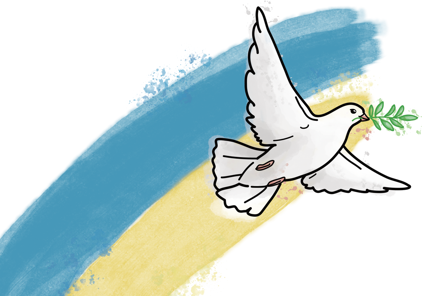 Illustration of a Dove Symbolizing Peace